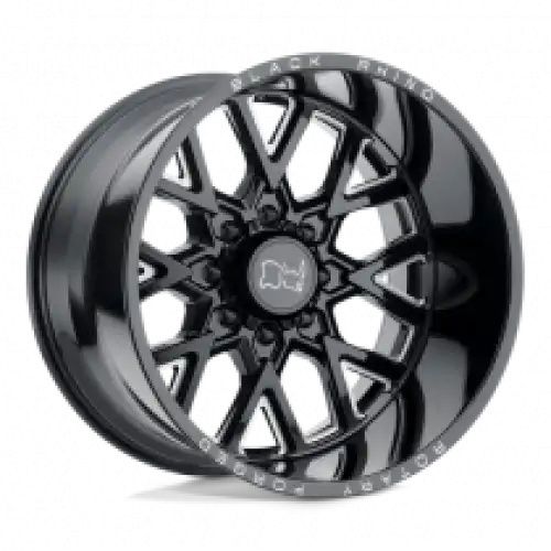 Black Rhino GRIMLOCK GLOSS BLACK & MILLED 8x170 20R 9.5 125.1 12