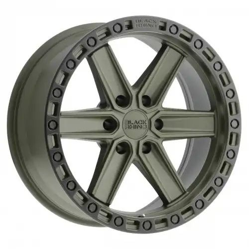 Black Rhino HENDERSON OLIVE DRAB GREEN W/ BLACK RING 6x139.7 20R 9.5 112.1 -18
