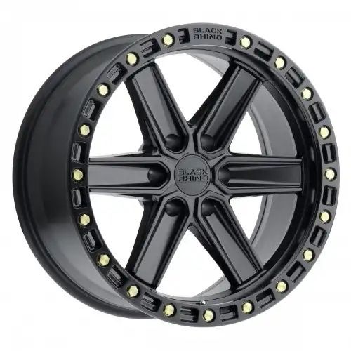Black Rhino HENDERSON MATTE BLACK W/ BRASS BOLTS 6x139.7 20R 9.5 112.1 18