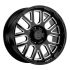 Black Rhino PISMO GLOSS BLACK W/ MILLED SPOKES 6x135 20R 9.5 87.1 6