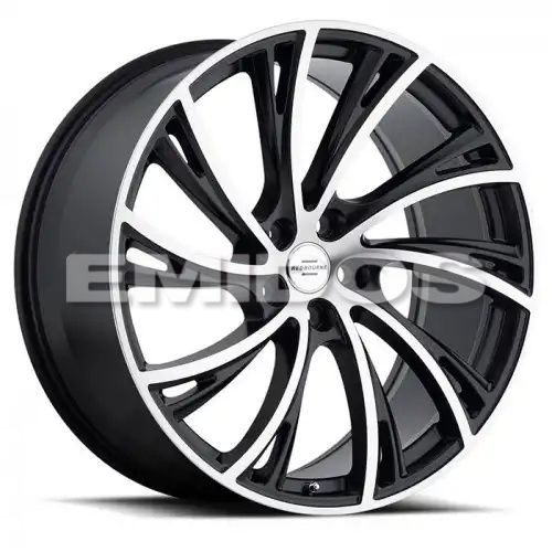 Redbourne NOBLE MATTE BLACK W/ MATTE MACHINED FACE 5x120 20R 9.5 72.56 32