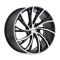 Redbourne NOBLE MATTE BLACK W/ MATTE MACHINED FACE 5x120 20R 9.5 72.56 32