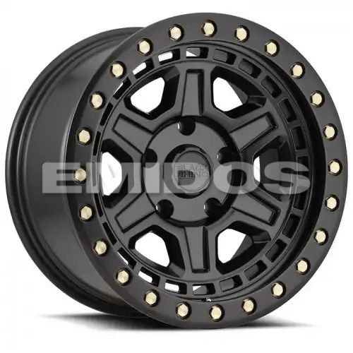 Black Rhino RENO MATTE BLACK W/ BRASS BOLTS 5x150 R 9.5 110.1 12