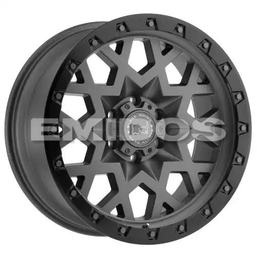 Black Rhino SPROCKET MATTE GUNMETAL W/ BLACK RING 6x139.7 20R 9.5 112.1 -18
