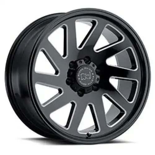 Black Rhino THRUST GLOSS BLACK W/ MILLED SPOKES 5x150 20R 9.5 110.1 6