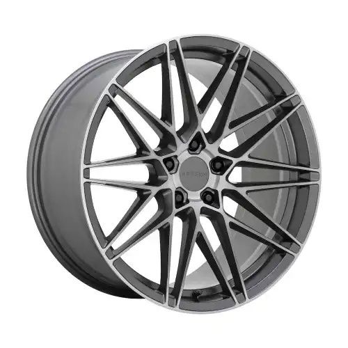BEYERN DAMON MATTE GUNMETAL W/ BRUSHED FACE 5x112 21R 9 66.56 20