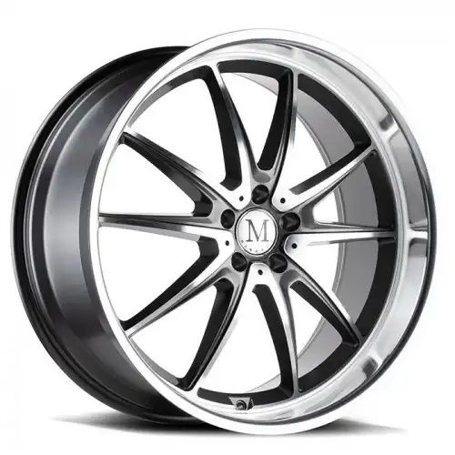 Mandrus ARGENT GLOSS GUNMETAL W/ MIRROR CUT FACE 5x112 22R 10.5 66.56 38