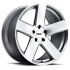 TSW BRISTOL SILVER W/ MIRROR CUT FACE 5x130 22R 10.5 71.5 56