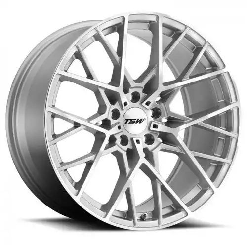 TSW SEBRING SILVER W/ MIRROR CUT FACE 5x112 22R 10.5 66.56 20