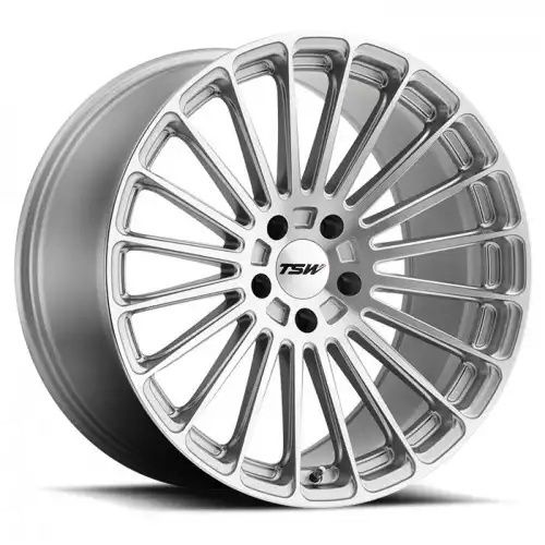 TSW TURBINA TITANIUM SILVER W/ MIRROR CUT FACE 5x120 22R 10.5 76.1 35