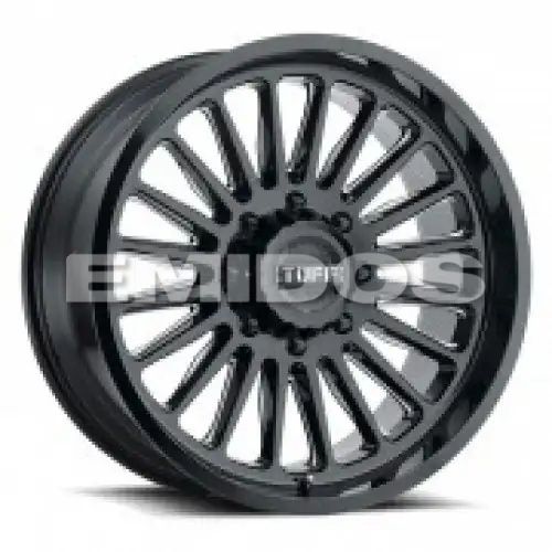 Tuff T5A GLOSS BLACK W/ MILLED SPOKES 6x139.7 22R 10 112.1 5