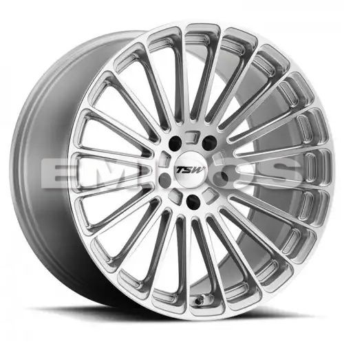 TSW TURBINA TITANIUM SILVER W/ MIRROR CUT FACE 5x120 22R 11 76.1 25