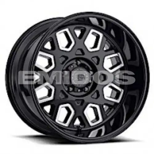 Black Rhino PREDATOR GLOSS BLACK W/ MILLED WINDOWS 6x139.7 22R 12 112.1 -44