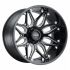 Tuff T3B GLOSS BLACK W/ MILLED SPOKES 8x170 22R 12 125.1 -45
