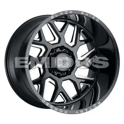 Black Rhino REAPER GLOSS BLACK & MILLED 6x139.7 22R 11.5 112.1 -44