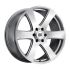 Black Rhino HAKA SILVER W/ MACHINE FACE 6x139.7 22R 9.5 112.1 25