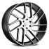 Status JUGGERNAUT GLOSS BLACK W/ MACHINED FACE 5x127 22R 9.5 76.1 25