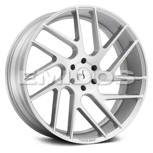 Status JUGGERNAUT SILVER W/ BRUSHED MACHINED FACE 5x112 22R 9.5 66.56 35