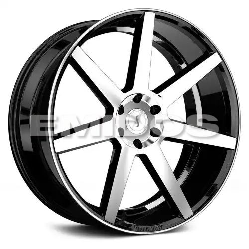 Status JOURNEY GLOSS BLACK W/ MACHINED FACE 5x127 22R 9.5 78.1 30