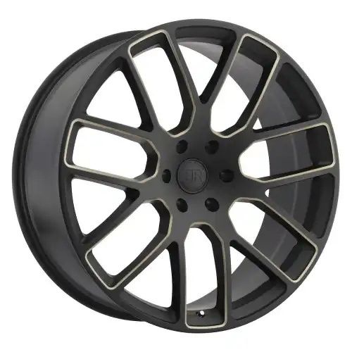 Black Rhino KUNENE MATTE BLACK W/ DARK TINT MILLED SPOKES 6x135 22R 9.5 87.1 30