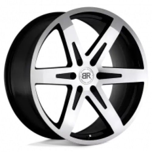 Black Rhino PEAK GLOSS BLACK W/ MIRROR CUT FACE 6x139.7 22R 9.5 112.1 25