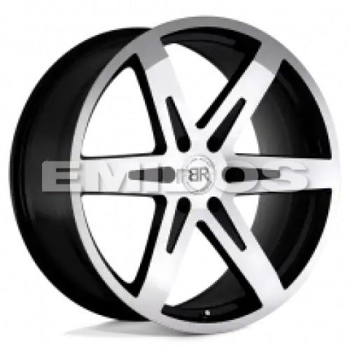 Black Rhino PEAK GLOSS BLACK W/ MIRROR CUT FACE 6x139.7 22R 9.5 112.1 25