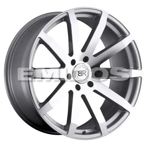 Black Rhino TRAVERSE SILVER W/ MACHINE-CUT FACE 6x135 22R 9.5 87.1 30