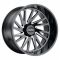 Tuff T2A GLOSS BLACK W/ MILLED SPOKES 8x180 24R 14 125.1 -72