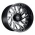 Tuff T4B GLOSS BLACK W/ MILLED SPOKES 8x170 24R 14 125.1 -72