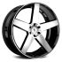 Status EMPIRE GLOSS BLACK W/ MACHINED FACE 5x115 24R 9.5 74.1 15
