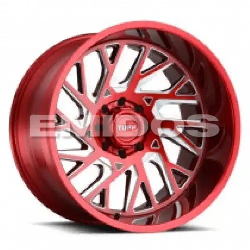 Tuff T4B CANDY RED W/ MILLED SPOKE 6x139.7 26R 14 112.1 -72