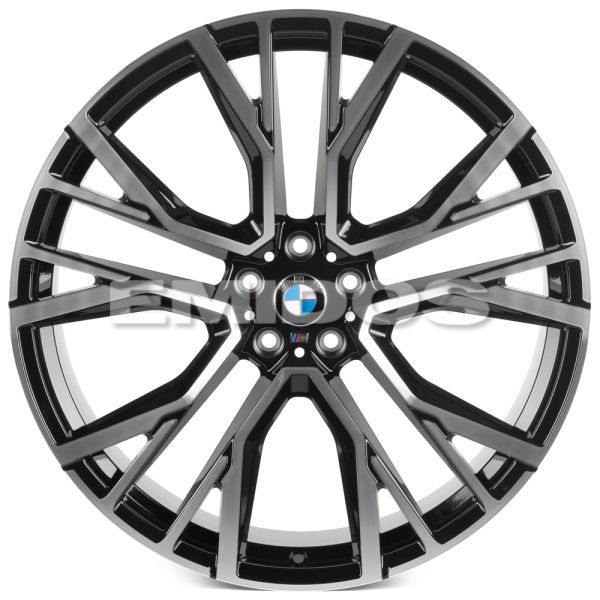 Комплект дисков 23085/20/66.6/Черный Глянец + Полированые Спицы