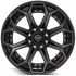 4PLAY Wheels 4P80R Gloss Black w/ Brushed Face & Tinted Clear 8x165.1 20R 10 124,9 -24