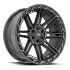 Vortek VRP-501 Gloss Black Center & Diamond Cut Ring With Dark Tint 5x127/139.7 24R 11 78.1 -24