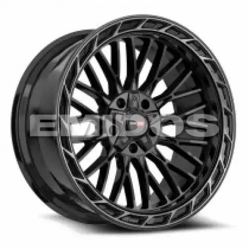 Vortek VRP-502 Gloss Black Center & Diamond Cut Ring With Dark Tint 5x127/139.7 20R 9 78.1 BNK