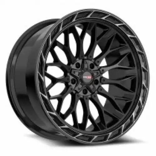 Vortek VRP-503 Gloss Black Center & Diamond Cut Ring With Dark Tint 5x127/139.7 20R 9 78.1 12