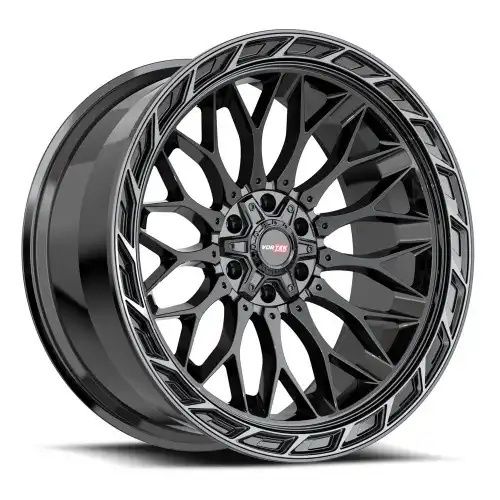 Vortek VRP-503 Gloss Black Center & Diamond Cut Ring With Dark Tint 6x135/139.7 20R 9 106.1 BNK
