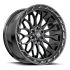 Vortek VRP-503 Gloss Black Center & Diamond Cut Ring With Dark Tint 6x135/139.7 22R 10 106.1 -18