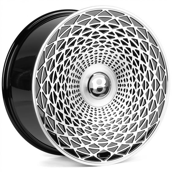 Комплект дисков 29817/22/71.5/Черный Глянец + Полированые Спицы