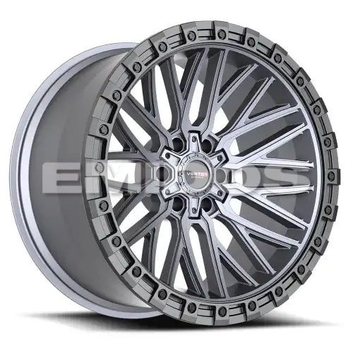 Vortek VRT-608 Matte Titanium With Black Bead Ring 6x135/139.7 20R 10 106.1 -12