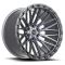 Vortek VRT-608 Matte Titanium With Black Bead Ring 6x135/139.7 20R 10 106.1 -12