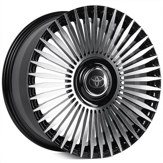 Комплект дисков 28551/20/110/Графит + Полированные Спицы