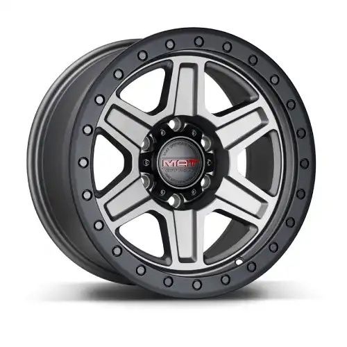 MAT Offroad 6989 Matte gunmetal/W Black Lip Edge 6x139.7 17R 8.5 106,1 0