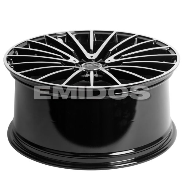 Комплект дисков 29769/22/66.6/Чёрный Глянцевый + Полированные Спицы