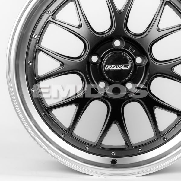 ЛИТЫЕ ДИСКИ 80189 BBS 83463-DS204 19 J8.5 ET35 5X114.3 73.1 ЧЁРНЫЙ МАТОВЫЙ + ПОЛИРОВАННЫЙ ОБОД