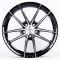 ЛИТЫЕ ДИСКИ 80749 ZERO 2239-DS182 17 J7.5 ET38 5X108 73.1 ЧЁРНЫЙ ГЛЯНЦЕВЫЙ + ПОЛИРОВАННЫЕ СПИЦЫ
