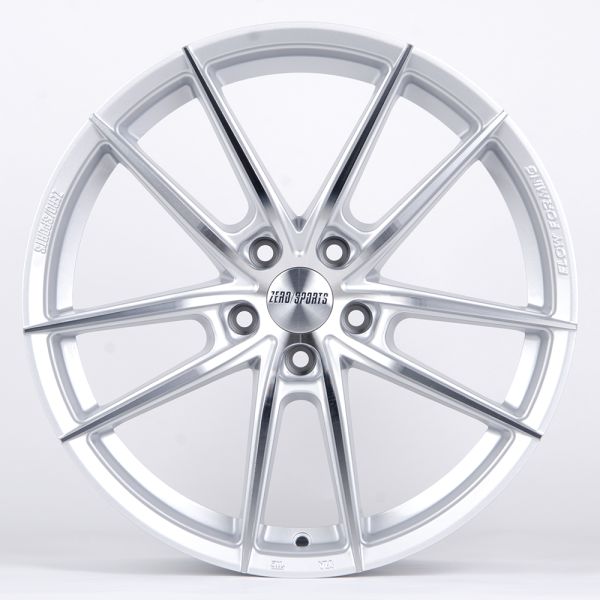 ЛИТЫЕ ДИСКИ 80751 ZERO 2239-DS191 18 J8 ET40 5X108 73.1 СЕРЕБРО + ПОЛИРОВАННЫЕ СПИЦЫ