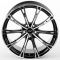 ЛИТЫЕ ДИСКИ 81081 ABT F0161-DS204 19 J8.5 ET35 5X112 66.6 ЧЁРНЫЙ ГЛЯНЦЕВЫЙ + ПОЛИРОВАННЫЕ СПИЦЫ