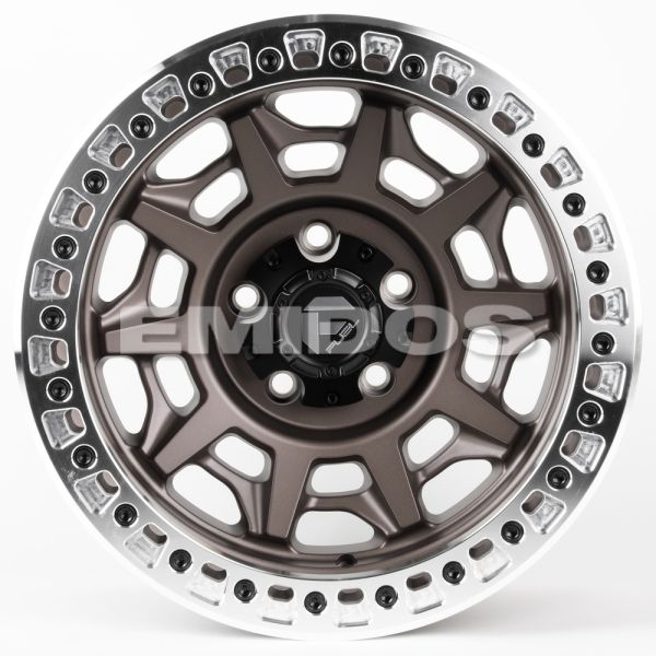 ЛИТЫЕ ДИСКИ 81306 FUEL 2628-SF058 17 J9 ET-15 5X127 71.5 БРОНЗА МАТОВАЯ + ПОЛИРОВАННЫЙ БЕДЛОК