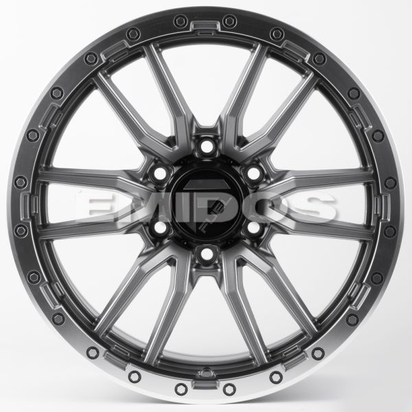 ЛИТЫЕ ДИСКИ 81416 FUEL 60273-FG443 18 J9 ET18 6X139.7 106.1 ГРАФИТ МАТОВЫЙ + ПОЛИРОВАННЫЙ ОБОД